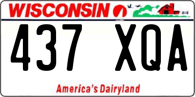 WI license plate 437XQA
