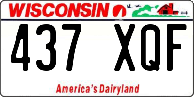 WI license plate 437XQF