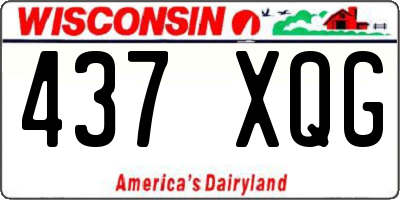 WI license plate 437XQG