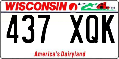 WI license plate 437XQK