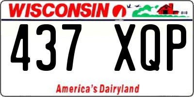 WI license plate 437XQP