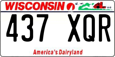 WI license plate 437XQR