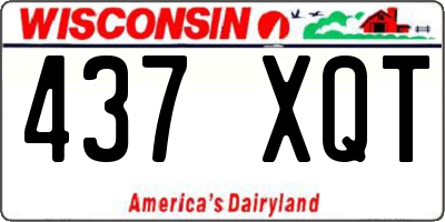 WI license plate 437XQT
