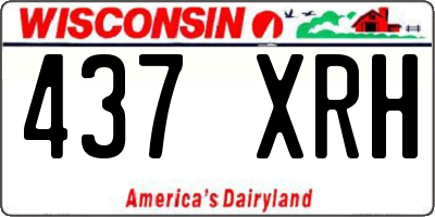 WI license plate 437XRH