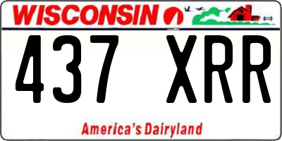 WI license plate 437XRR