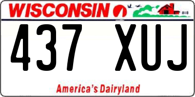 WI license plate 437XUJ