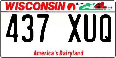 WI license plate 437XUQ