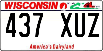 WI license plate 437XUZ