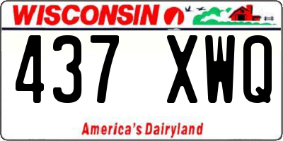 WI license plate 437XWQ
