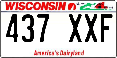WI license plate 437XXF