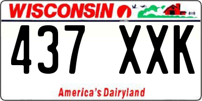 WI license plate 437XXK