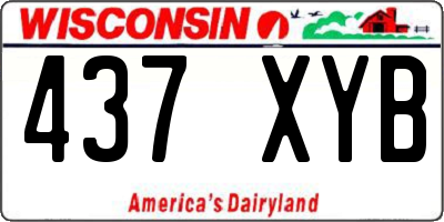 WI license plate 437XYB