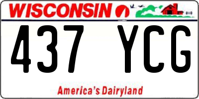 WI license plate 437YCG