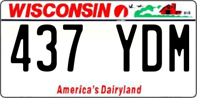 WI license plate 437YDM