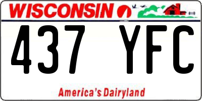 WI license plate 437YFC