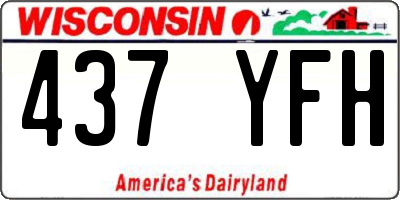 WI license plate 437YFH