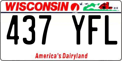 WI license plate 437YFL