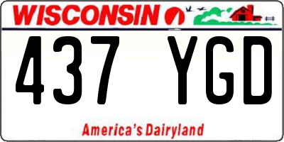 WI license plate 437YGD