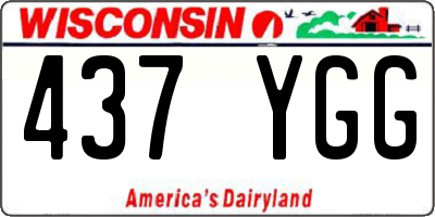 WI license plate 437YGG