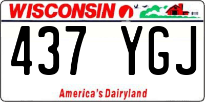 WI license plate 437YGJ
