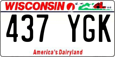 WI license plate 437YGK