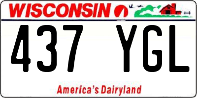 WI license plate 437YGL