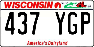 WI license plate 437YGP