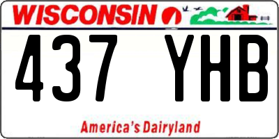 WI license plate 437YHB