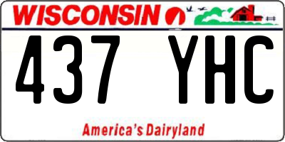 WI license plate 437YHC