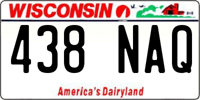 WI license plate 438NAQ