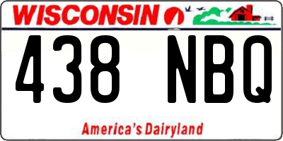 WI license plate 438NBQ
