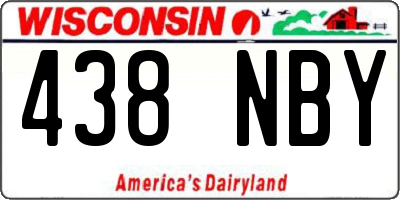 WI license plate 438NBY