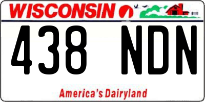 WI license plate 438NDN
