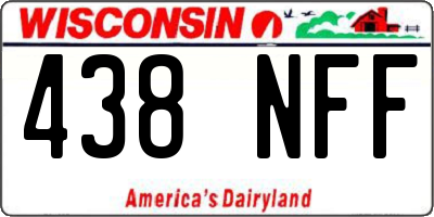 WI license plate 438NFF