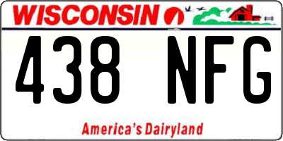 WI license plate 438NFG