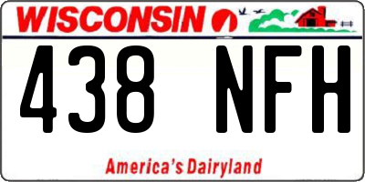 WI license plate 438NFH