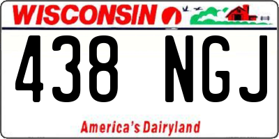 WI license plate 438NGJ