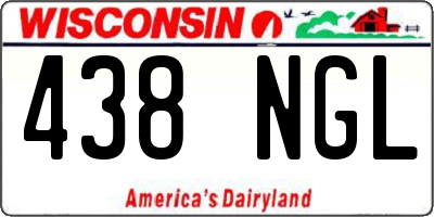 WI license plate 438NGL