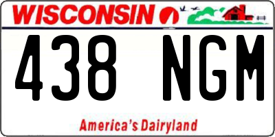 WI license plate 438NGM