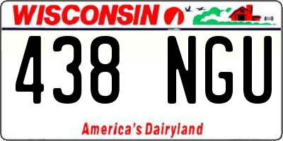 WI license plate 438NGU