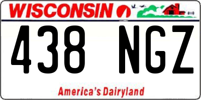 WI license plate 438NGZ