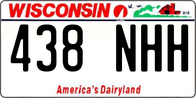 WI license plate 438NHH