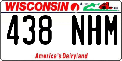 WI license plate 438NHM