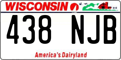 WI license plate 438NJB