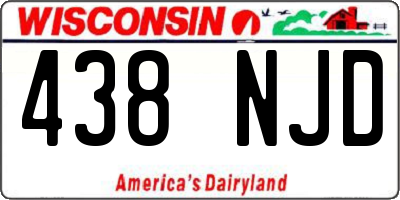 WI license plate 438NJD