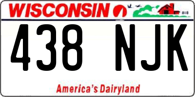 WI license plate 438NJK