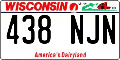 WI license plate 438NJN