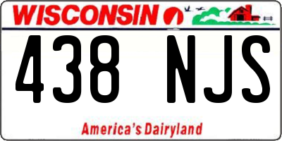 WI license plate 438NJS