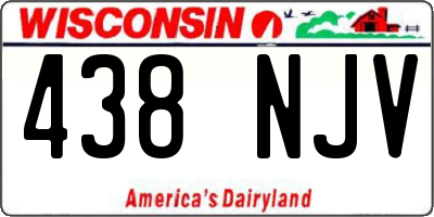 WI license plate 438NJV