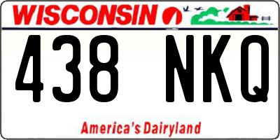 WI license plate 438NKQ